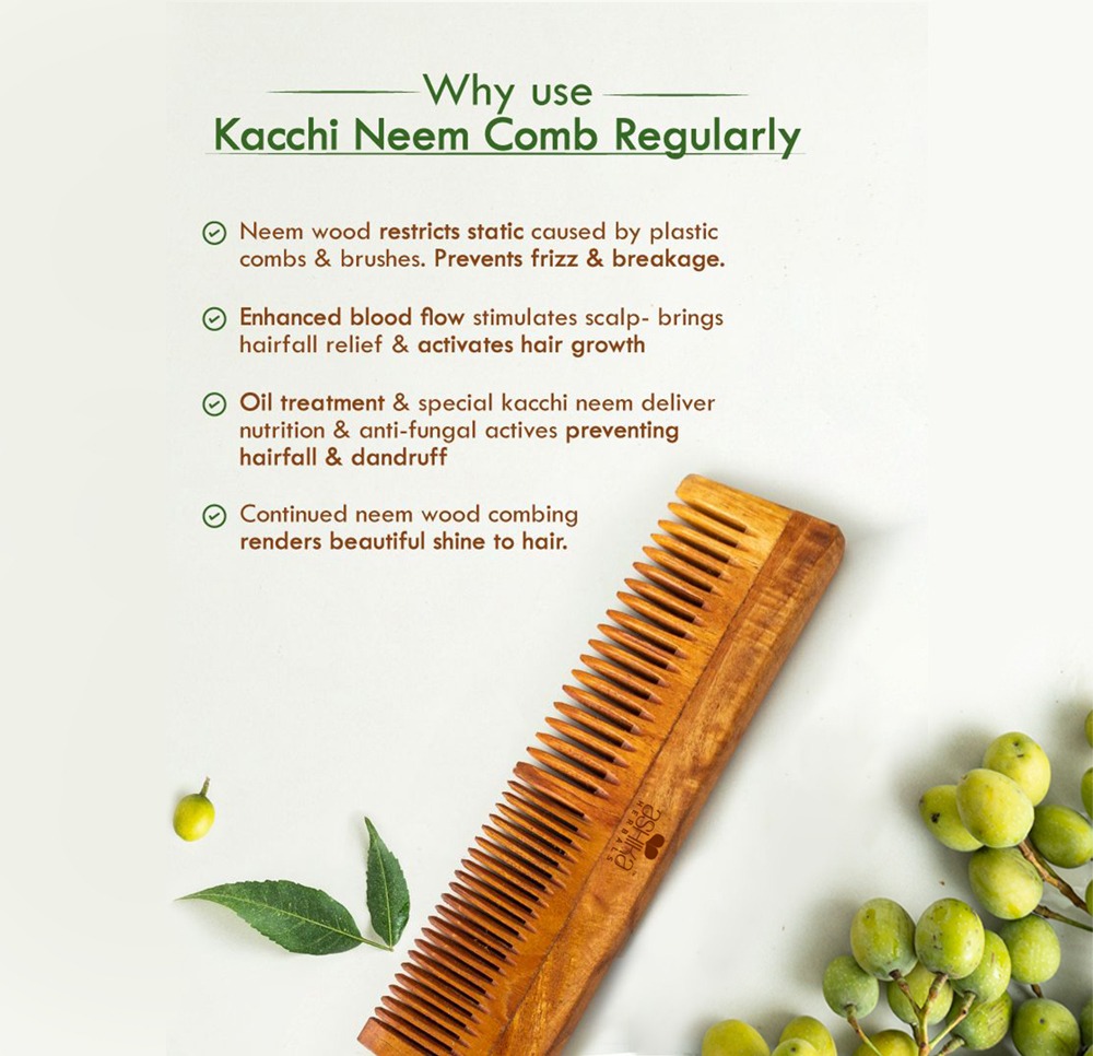 Ashika Herbal Kacchi Neem Comb