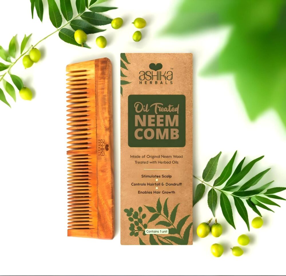 Ashika Herbal Kacchi Neem Comb