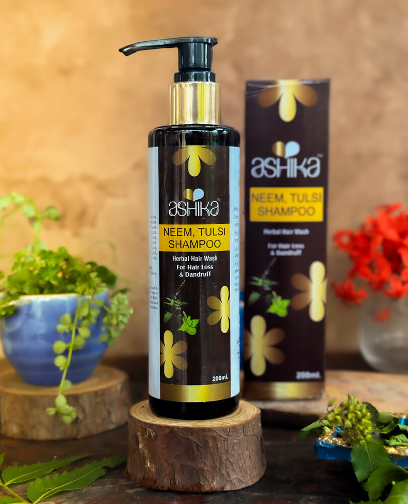 Neem & Tulsi Shampoo_ ashika herbals