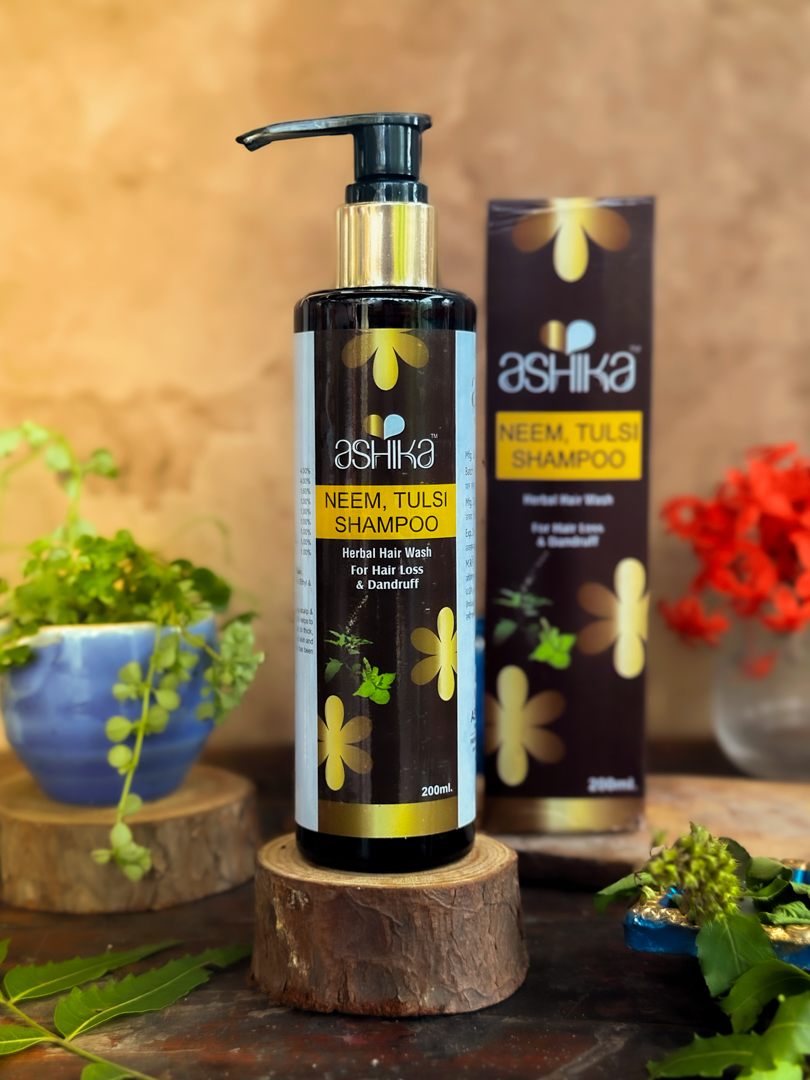 Neem & Tulsi Shampoo_ ashika herbals