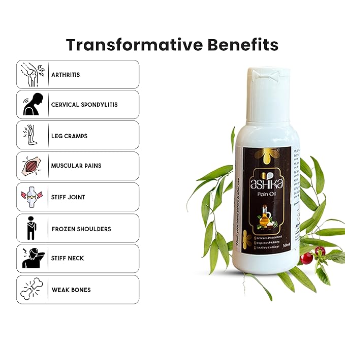 Ashika Pain Oil Bottle 50 ML 3