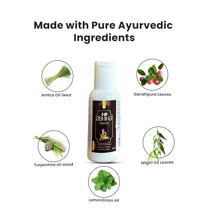 Ashika Pain Oil Bottle 50 ML 4